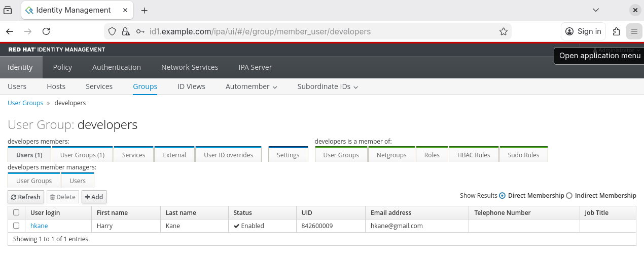 IPA GUI Groups